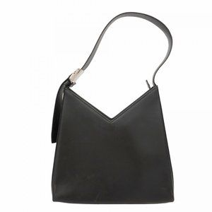Salvatore Ferragamo Gancini Leather Shoulder Bag, Black, Women's, P1123662